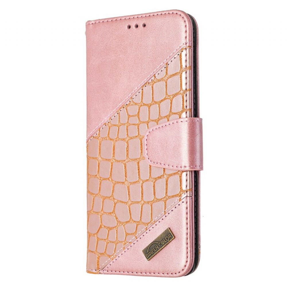 Flipové Pouzdro Na Samsung Galaxy S10 Lite Klasický Efekt Krokodýlí Kůže