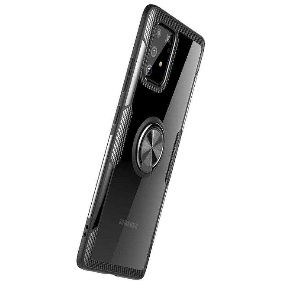 Kryt Na Samsung Galaxy S10 Lite Kovový Kroužek Z Uhlíkových Vláken