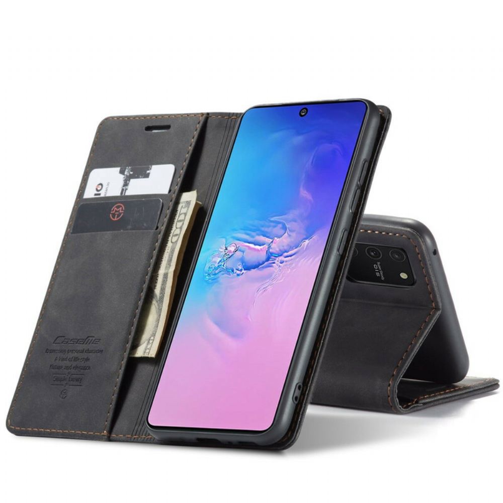 Kryty Na Mobil Na Samsung Galaxy S10 Lite Flipové Pouzdro Caseme Umělá Kůže