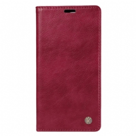 Kožené Pouzdro Folio Na Xiaomi Redmi Note 14 Pro Plus 5g Vintage Ykatu