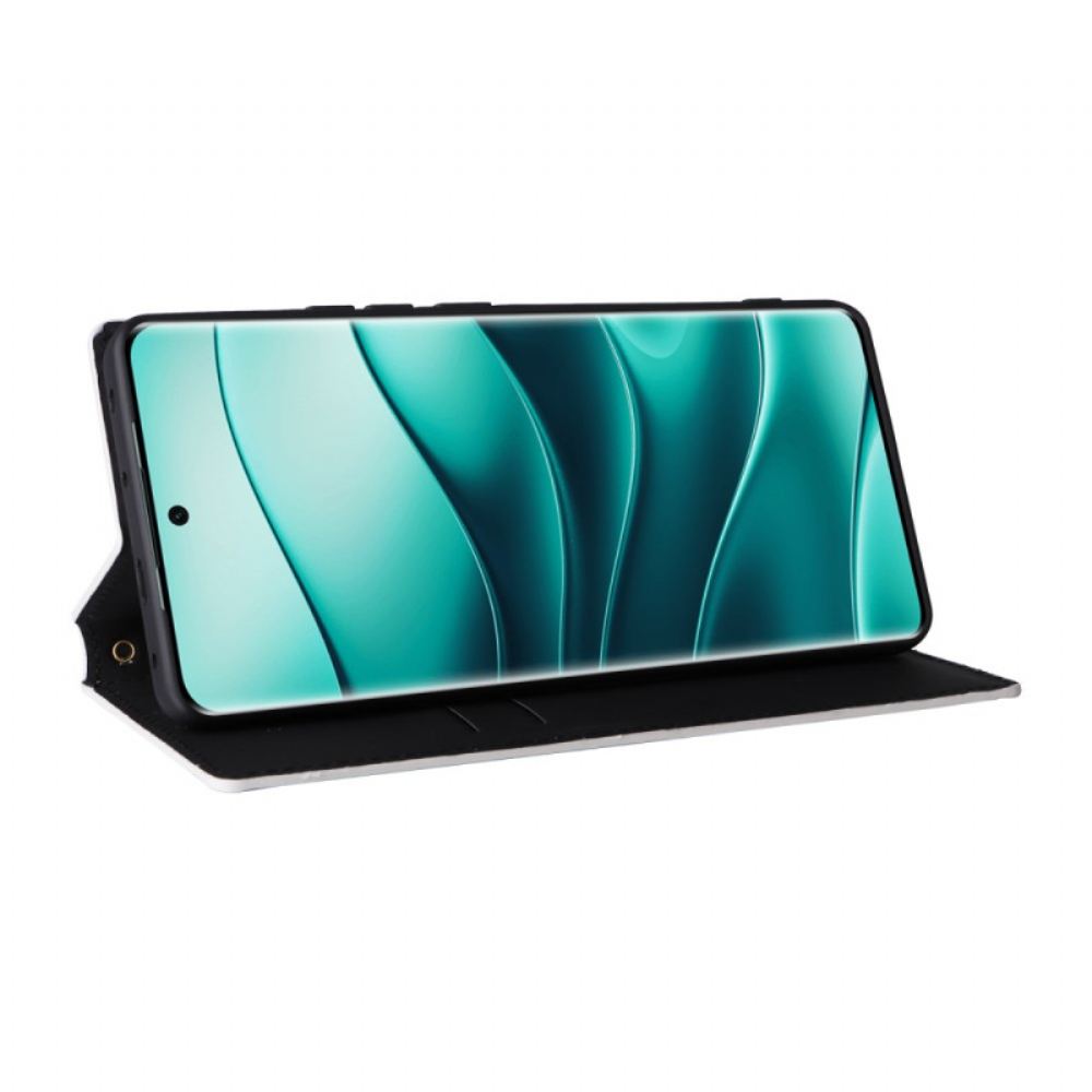Kožené Pouzdro Folio Xiaomi Redmi Note 14 Pro Plus 5g Lesklý 3d Vzor