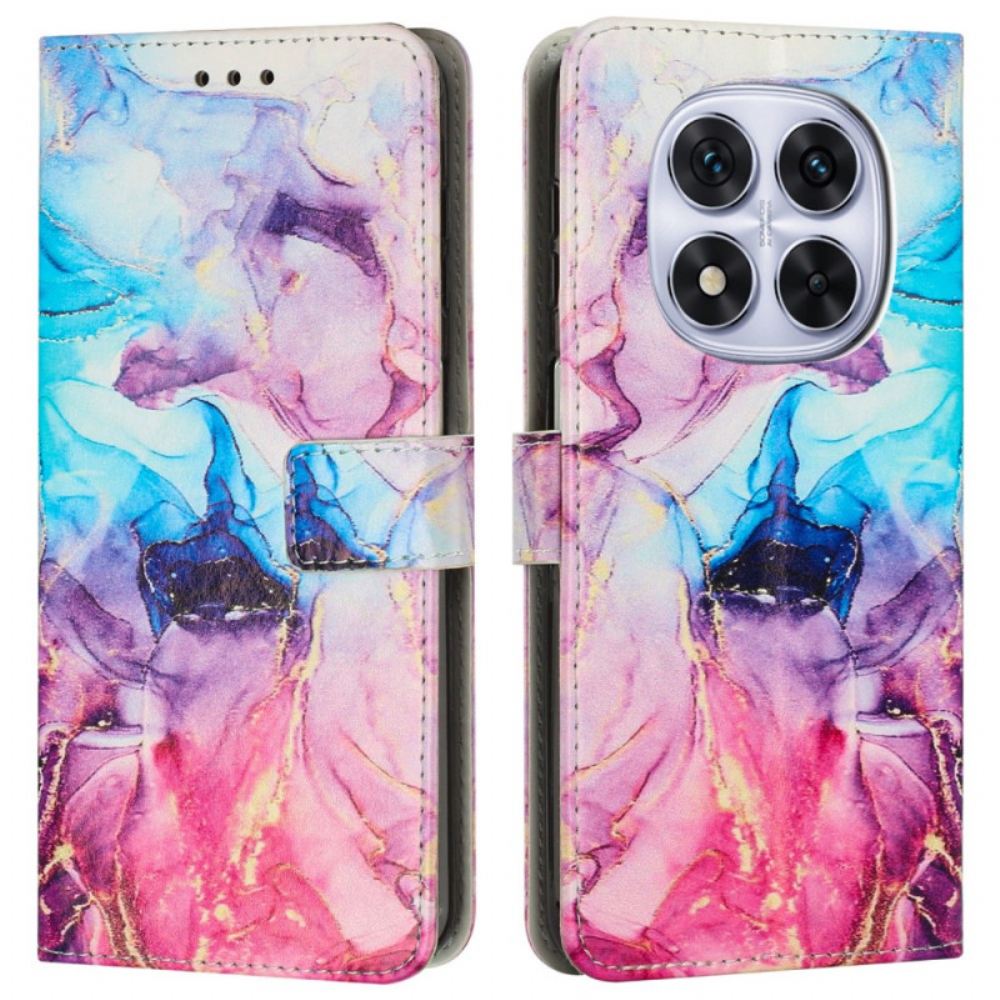 Kožený Kryt Na Xiaomi Redmi Note 14 Pro Plus 5g Mramor