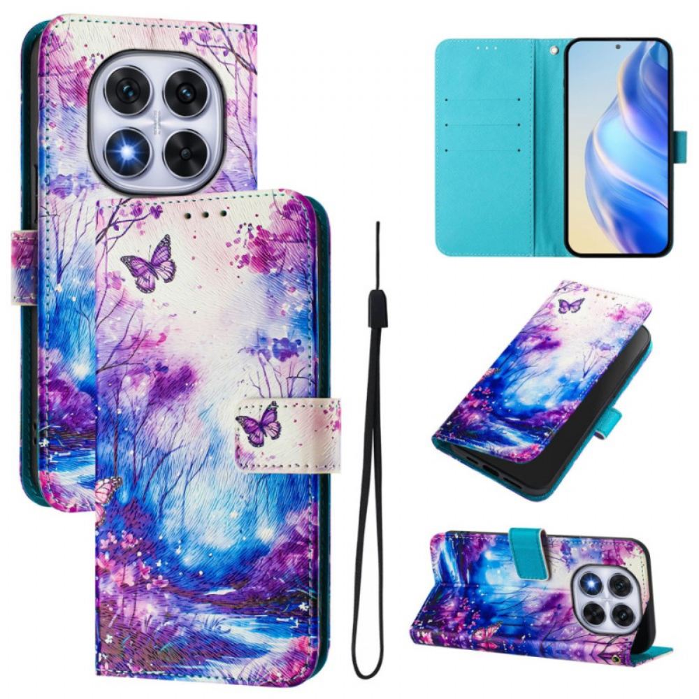 Kožený Kryt Na Xiaomi Redmi Note 14 Pro Plus 5g Údolí Snů