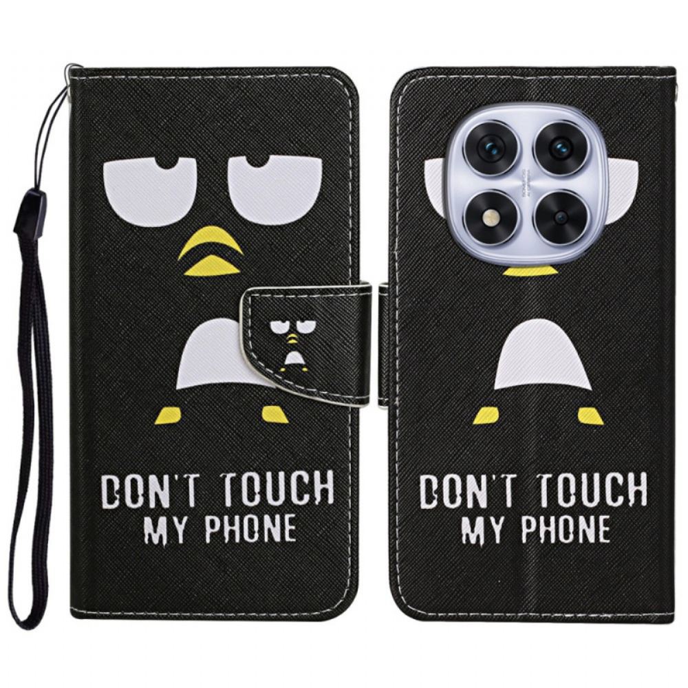 Kožený Kryt Na Xiaomi Redmi Note 14 Pro Plus 5g Vzor Tučňáka