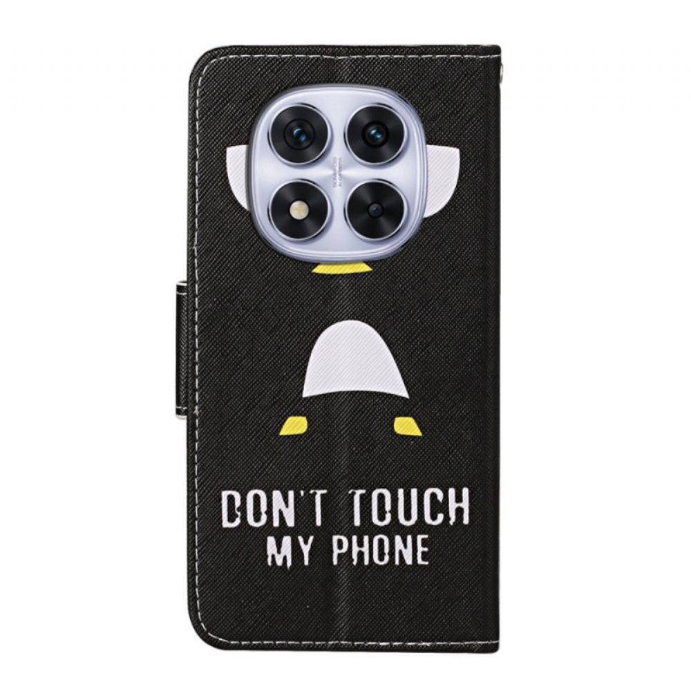 Kožený Kryt Na Xiaomi Redmi Note 14 Pro Plus 5g Vzor Tučňáka