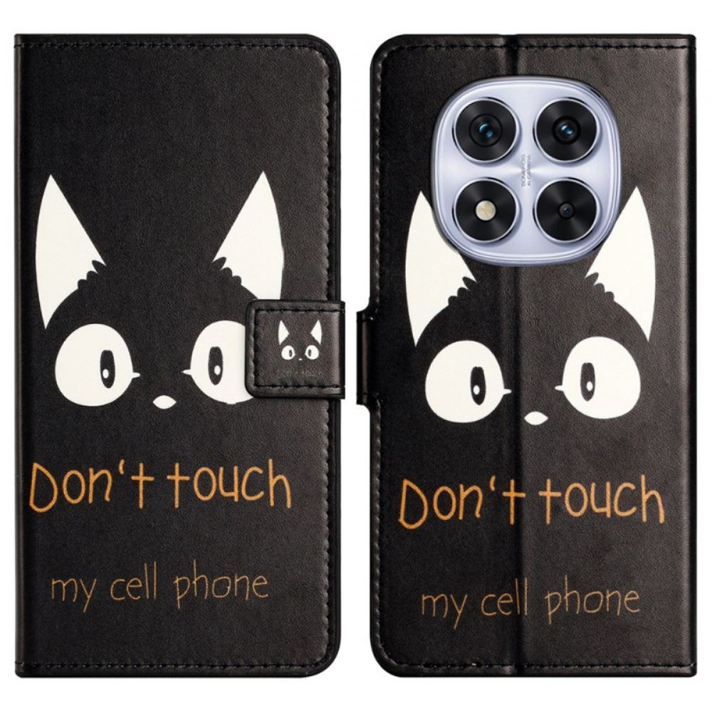 Kožený Kryt Xiaomi Redmi Note 14 Pro Plus 5g Nesahej Na Můj Mobil Telefon