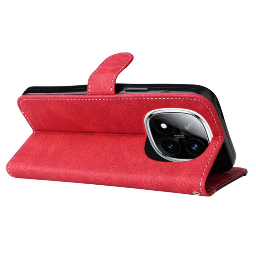 Kožený Kryt Xiaomi Redmi Note 14 Pro Plus 5g Tříbarevný Strap-on