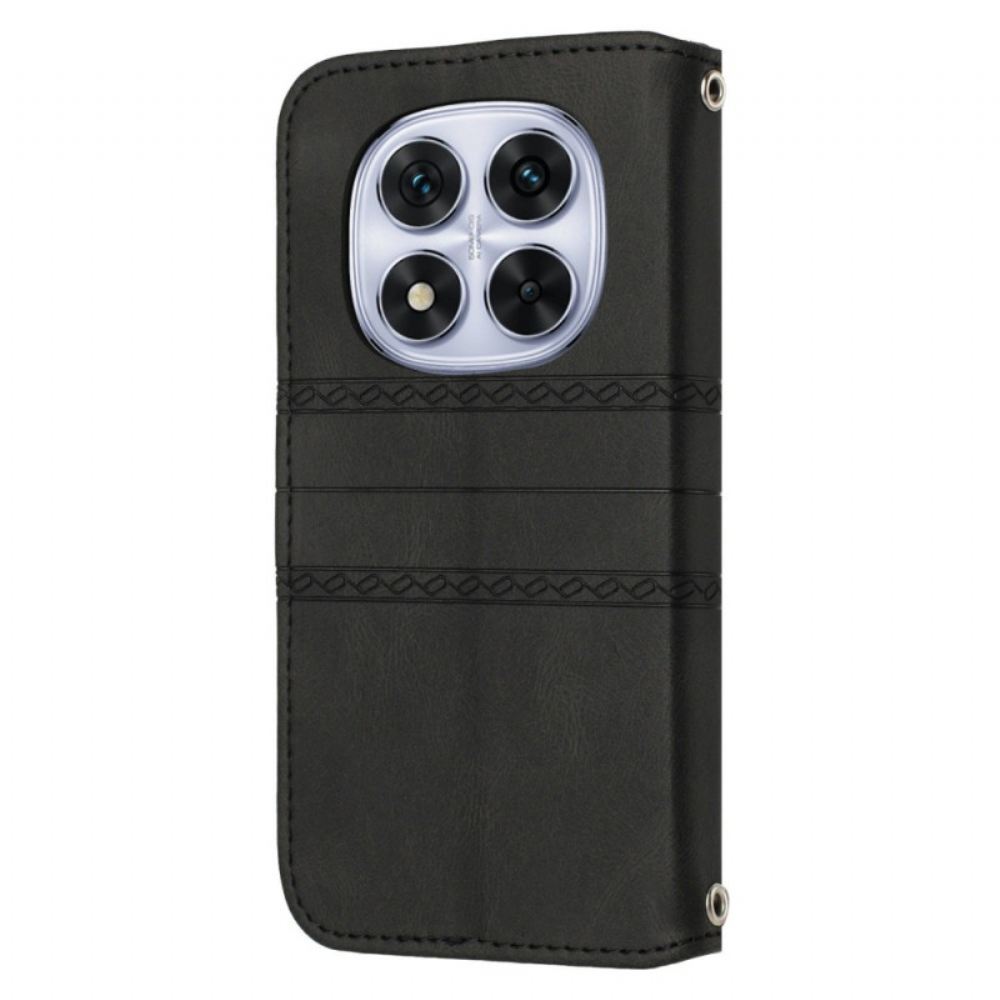 Kožený Kryt Xiaomi Redmi Note 14 Pro Plus 5g Vlys A Pásek