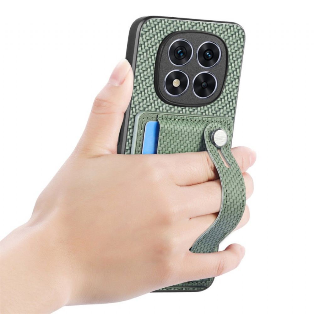 Kryt Na Xiaomi Redmi Note 14 Pro Plus 5g S Pouzdrem Na Karty A Manuálním Popruhem