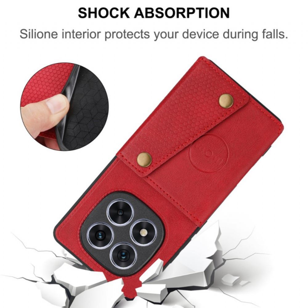 Kryt Xiaomi Redmi Note 14 Pro Plus 5g Kožený Držák Na Karty A Stojánek