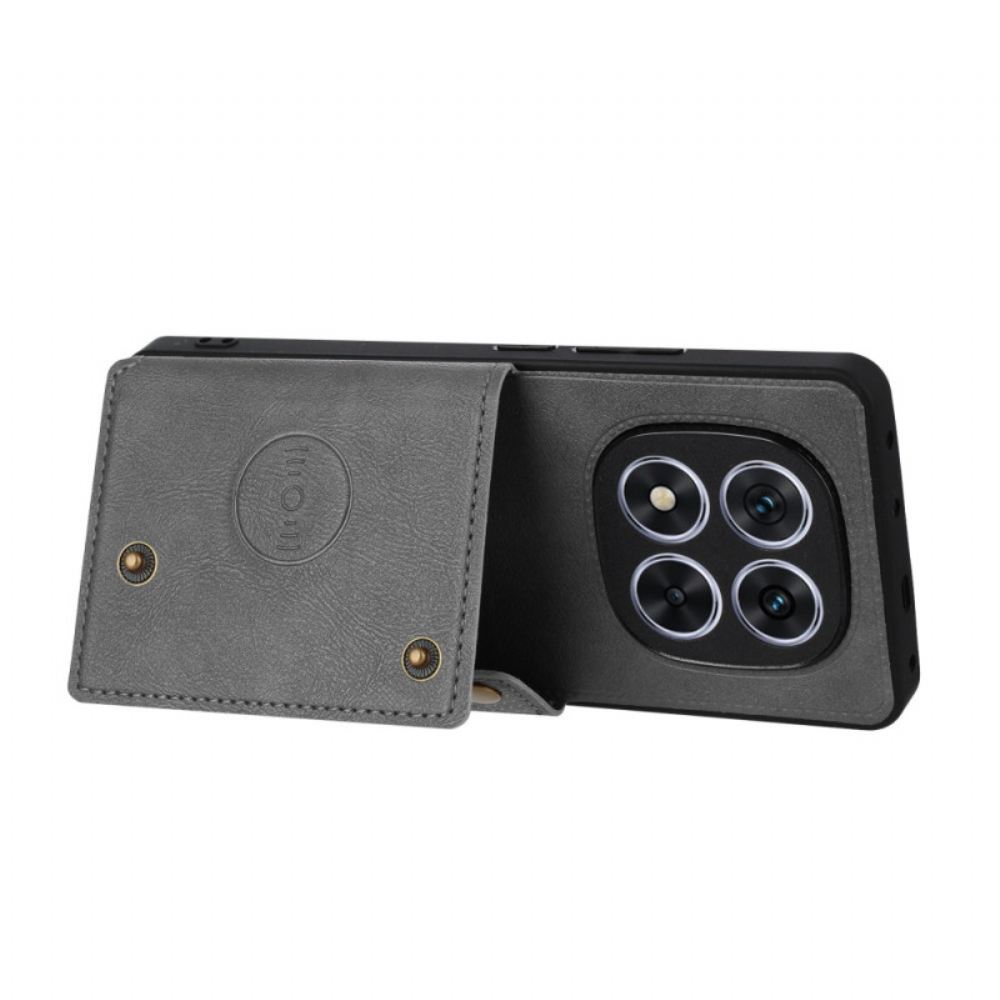 Kryt Xiaomi Redmi Note 14 Pro Plus 5g Kožený Držák Na Karty A Stojánek