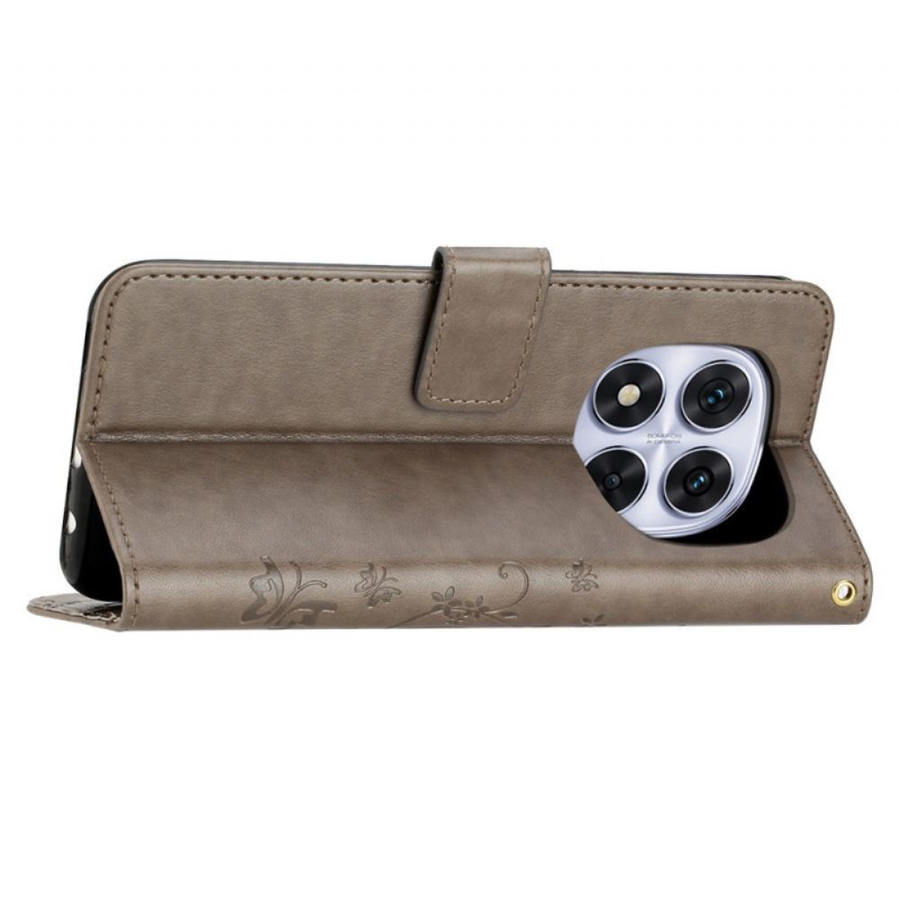 Peněženková Pouzdra Xiaomi Redmi Note 14 Pro Plus 5g Kryty Na Mobil Květinová