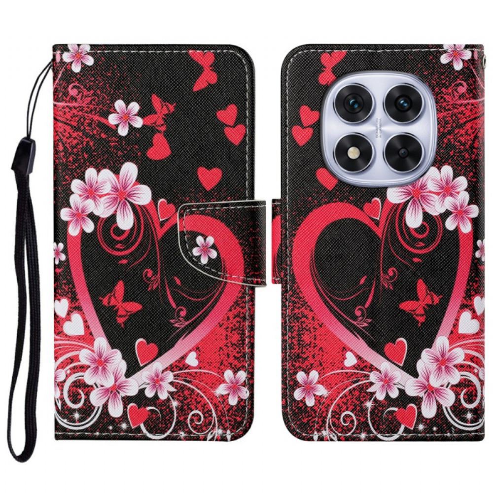 Peněženková Pouzdra Xiaomi Redmi Note 14 Pro Plus 5g Kryty Na Mobil Červené Srdce