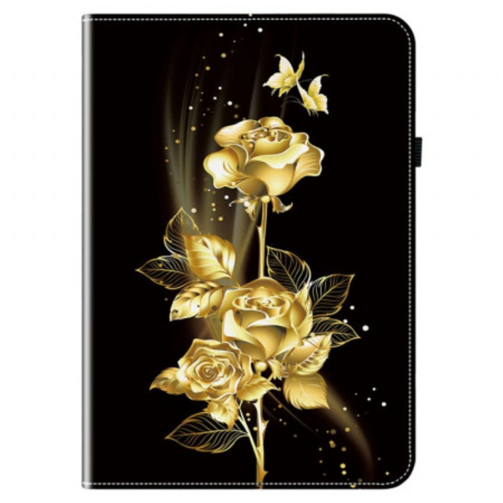 Kryt Na Samsung Galaxy Tab S10 Fe Plus Zlaté Růže