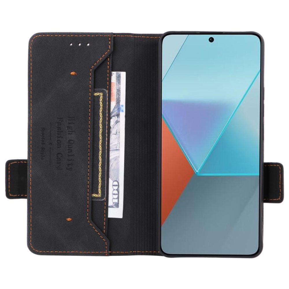 Kožené Pouzdro Folio Poco X6 5g Retro Design