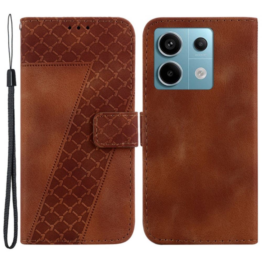 Kožený Kryt Poco X6 5g Design 7 S Popruhem
