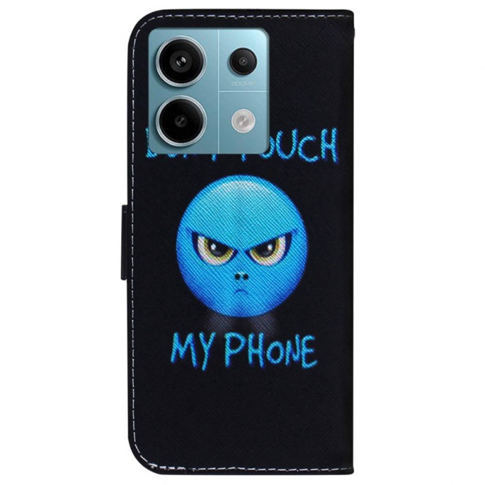 Kožený Kryt Poco X6 5g Telefon Emoji