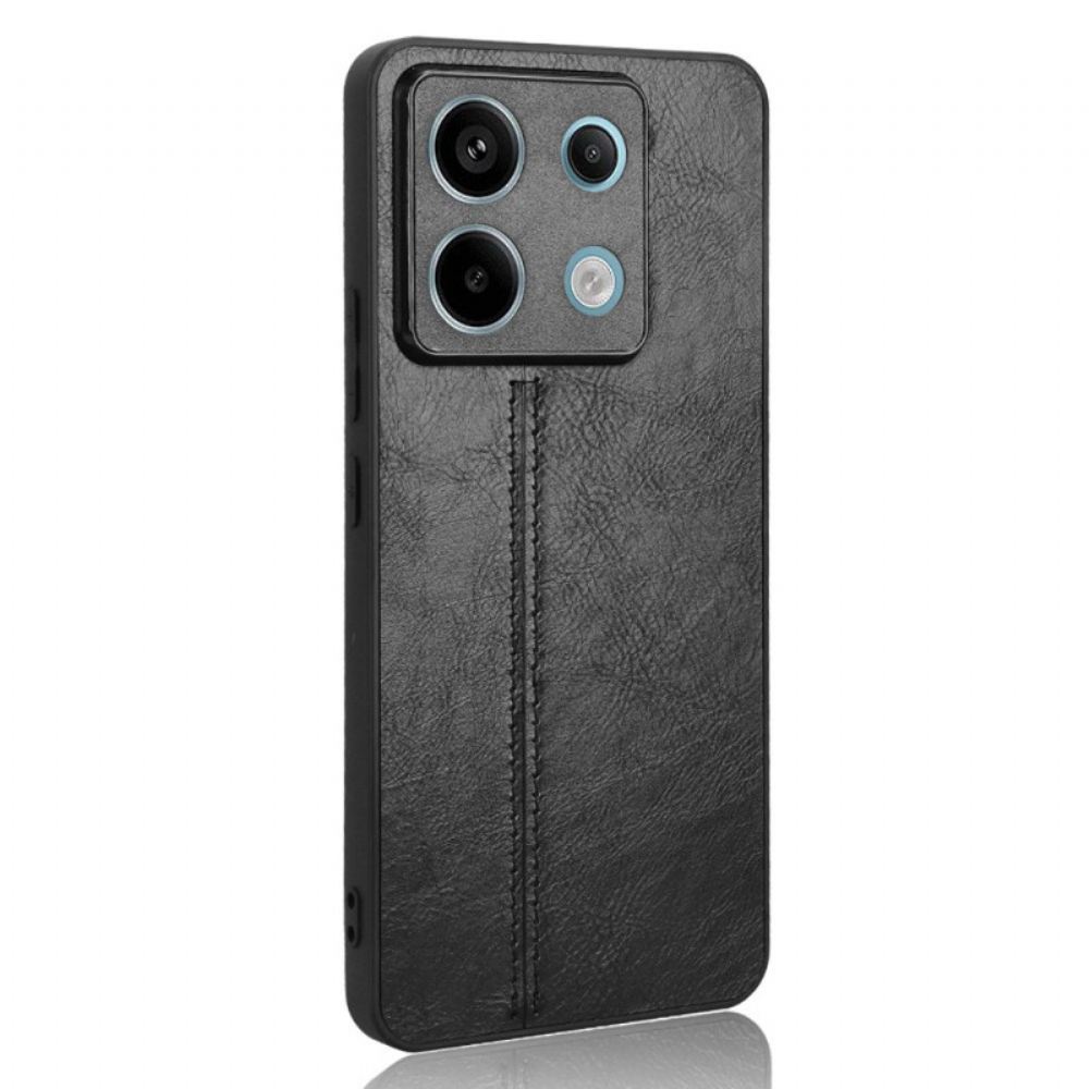 Kryt Poco X6 5g Prošívání Z Umělé Kůže