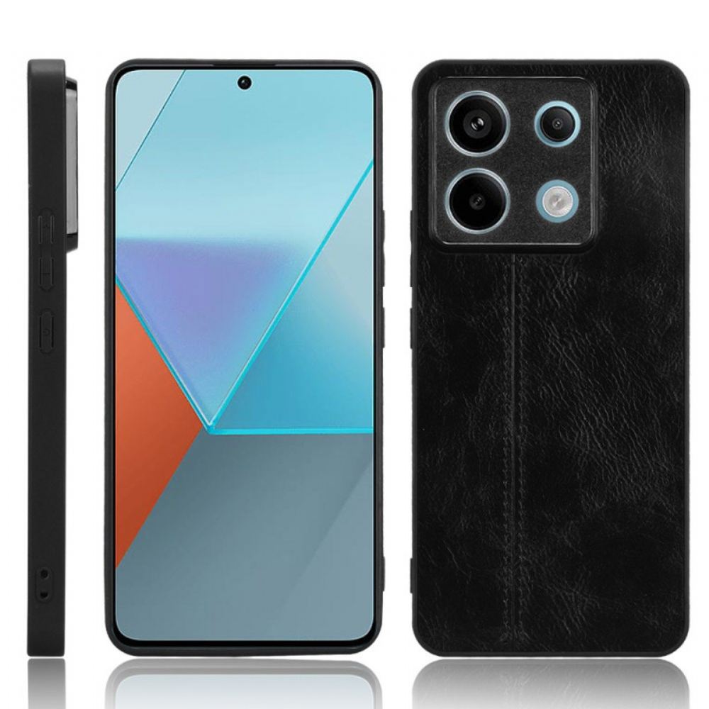 Kryt Poco X6 5g Prošívání Z Umělé Kůže
