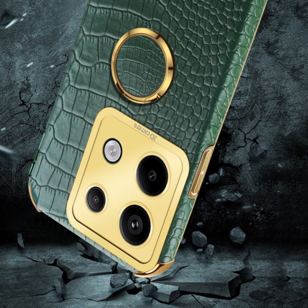 Kryt Poco X6 5g Styl Krokodýl S Podpůrným Kroužkem