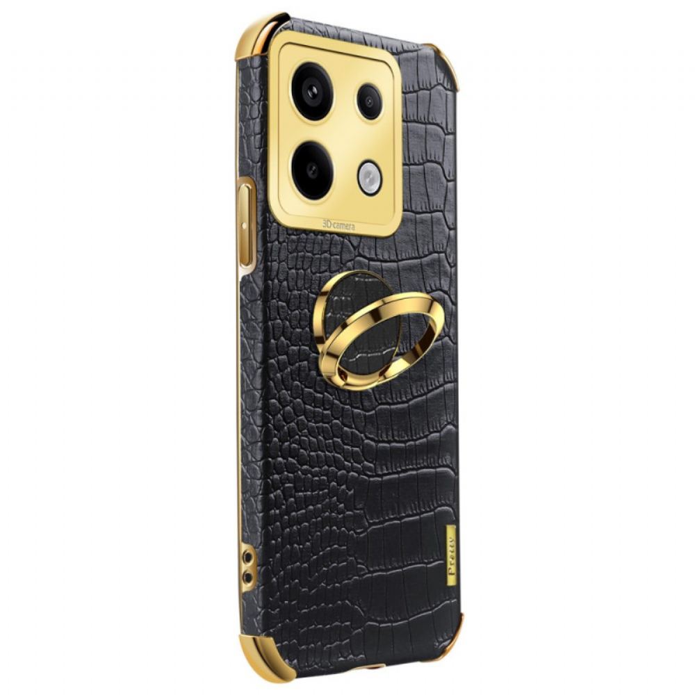 Kryt Poco X6 5g Styl Krokodýl S Podpůrným Kroužkem