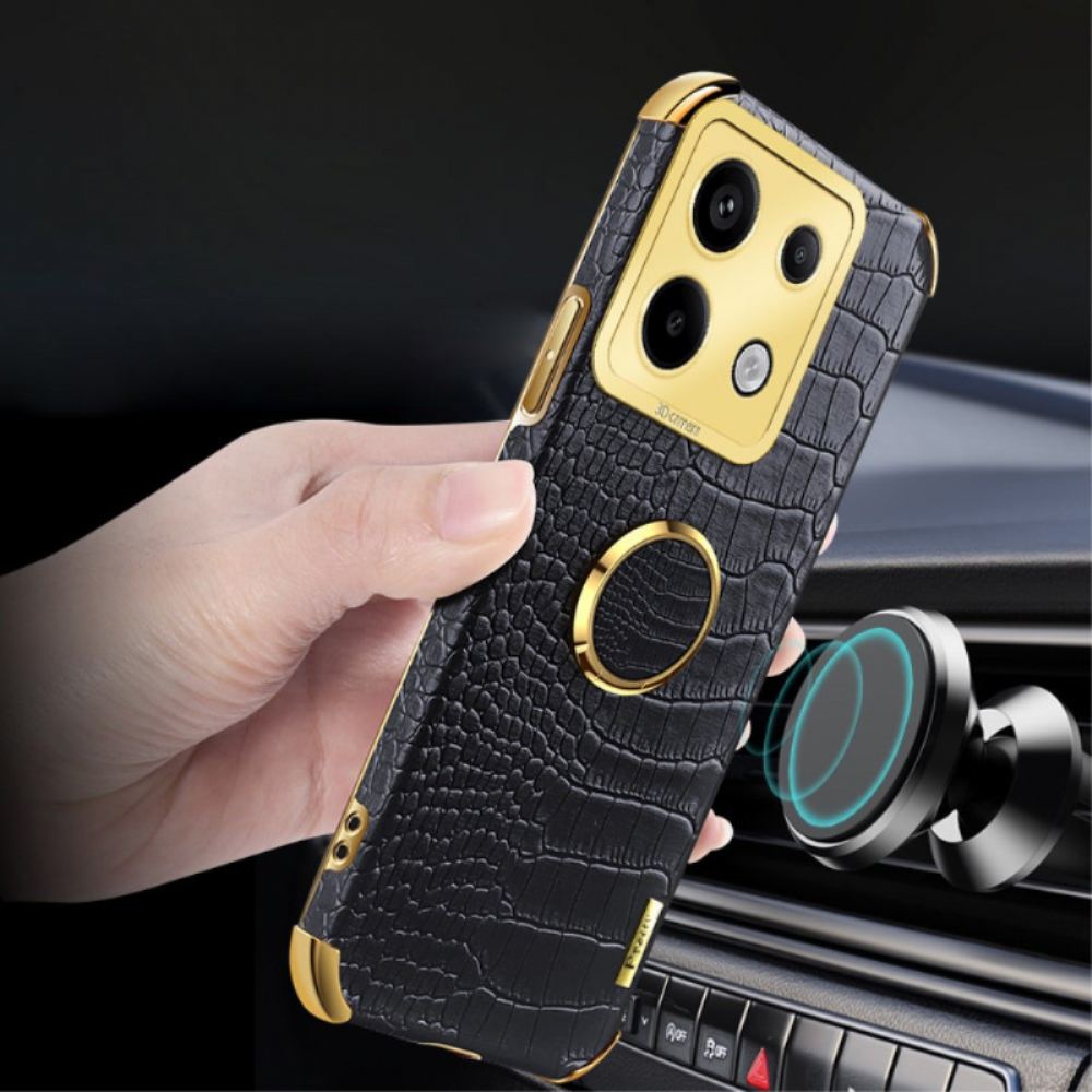 Kryt Poco X6 5g Styl Krokodýl S Podpůrným Kroužkem