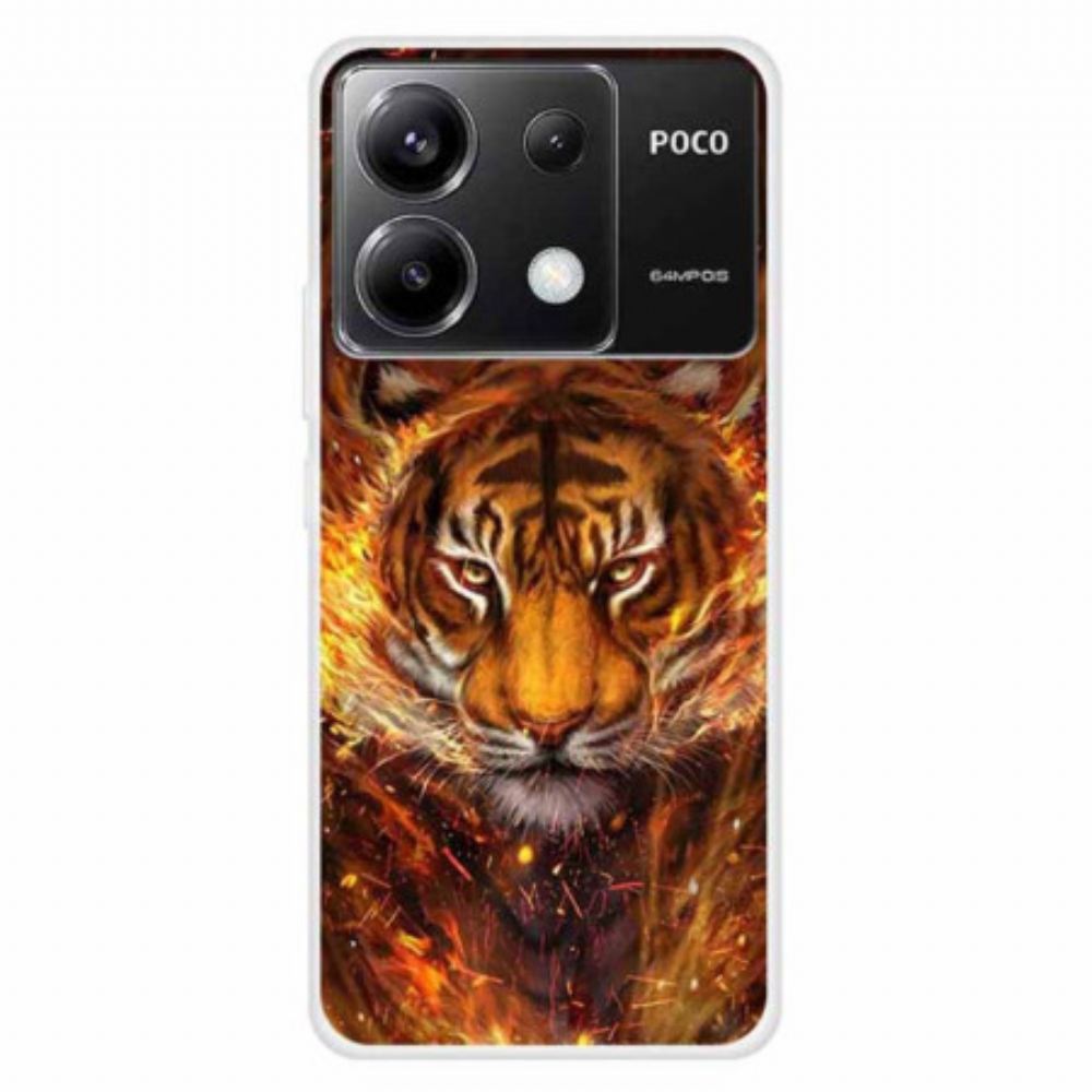 Kryt Poco X6 5g Tygr V Plameni
