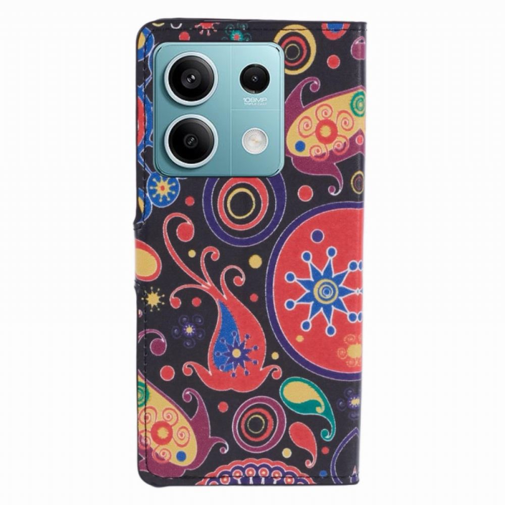 Peněženková Pouzdra Poco X6 5g Kryty Na Mobil Galaxy Pattern
