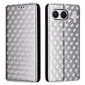 Kožené Pouzdro Folio Oneplus Nord 4 Kosočtvercový Vzor