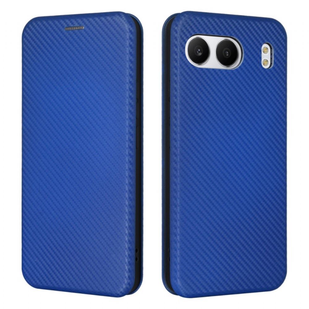 Kožené Pouzdro Folio Oneplus Nord 4 Uhlíkové Vlákno