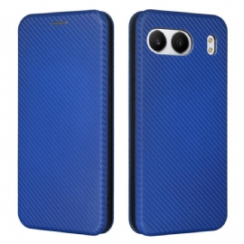 Kožené Pouzdro Folio Oneplus Nord 4 Uhlíkové Vlákno