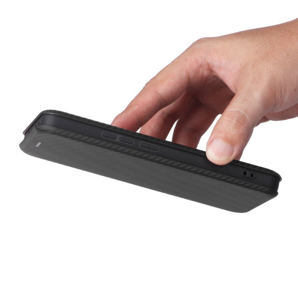 Kožené Pouzdro Folio Oneplus Nord 4 Uhlíkové Vlákno