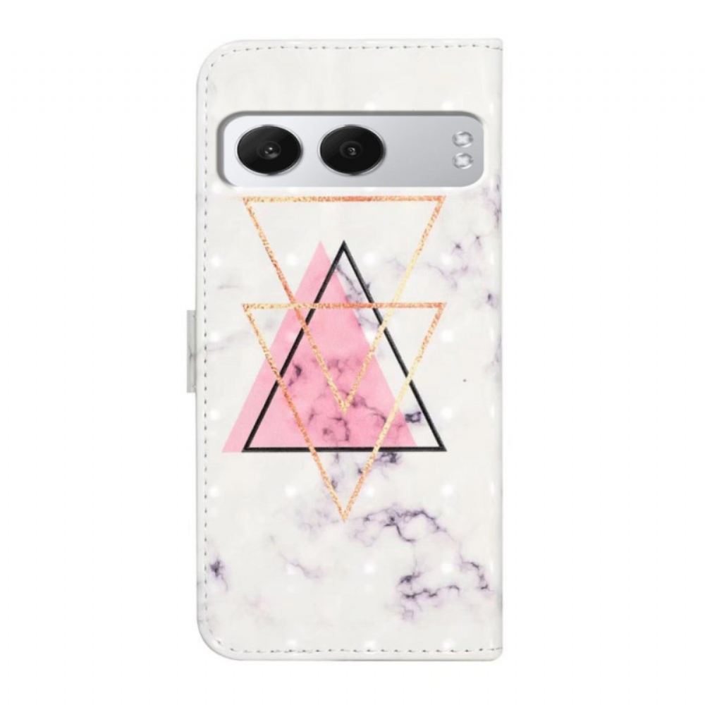 Kožený Kryt Na Oneplus Nord 4 3d Trojúhelníky