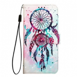 Kožený Kryt Na Oneplus Nord 4 Akvarelová Lapač Snů