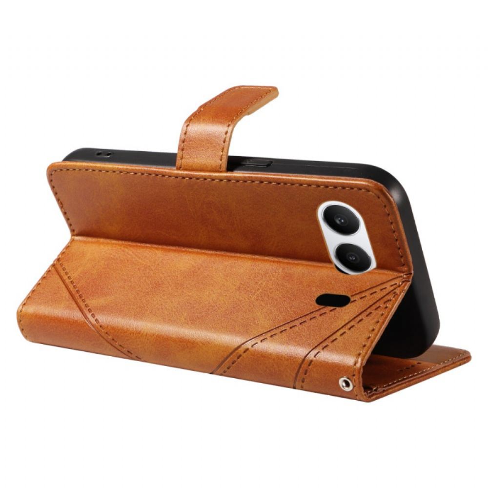 Kožený Kryt Na Oneplus Nord 4 Geometrická Linie