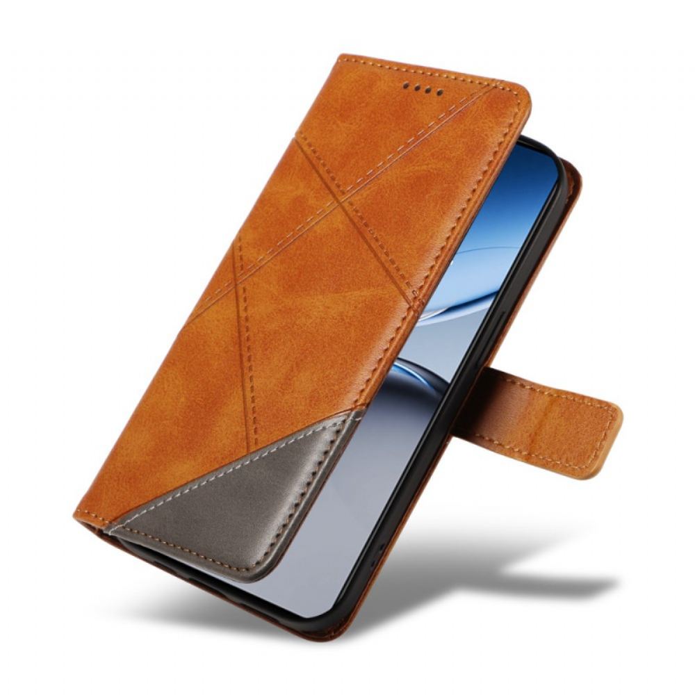 Kožený Kryt Na Oneplus Nord 4 Geometrická Linie