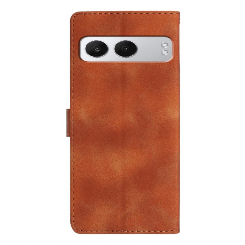 Kožený Kryt Na Oneplus Nord 4 Květinový Vzor