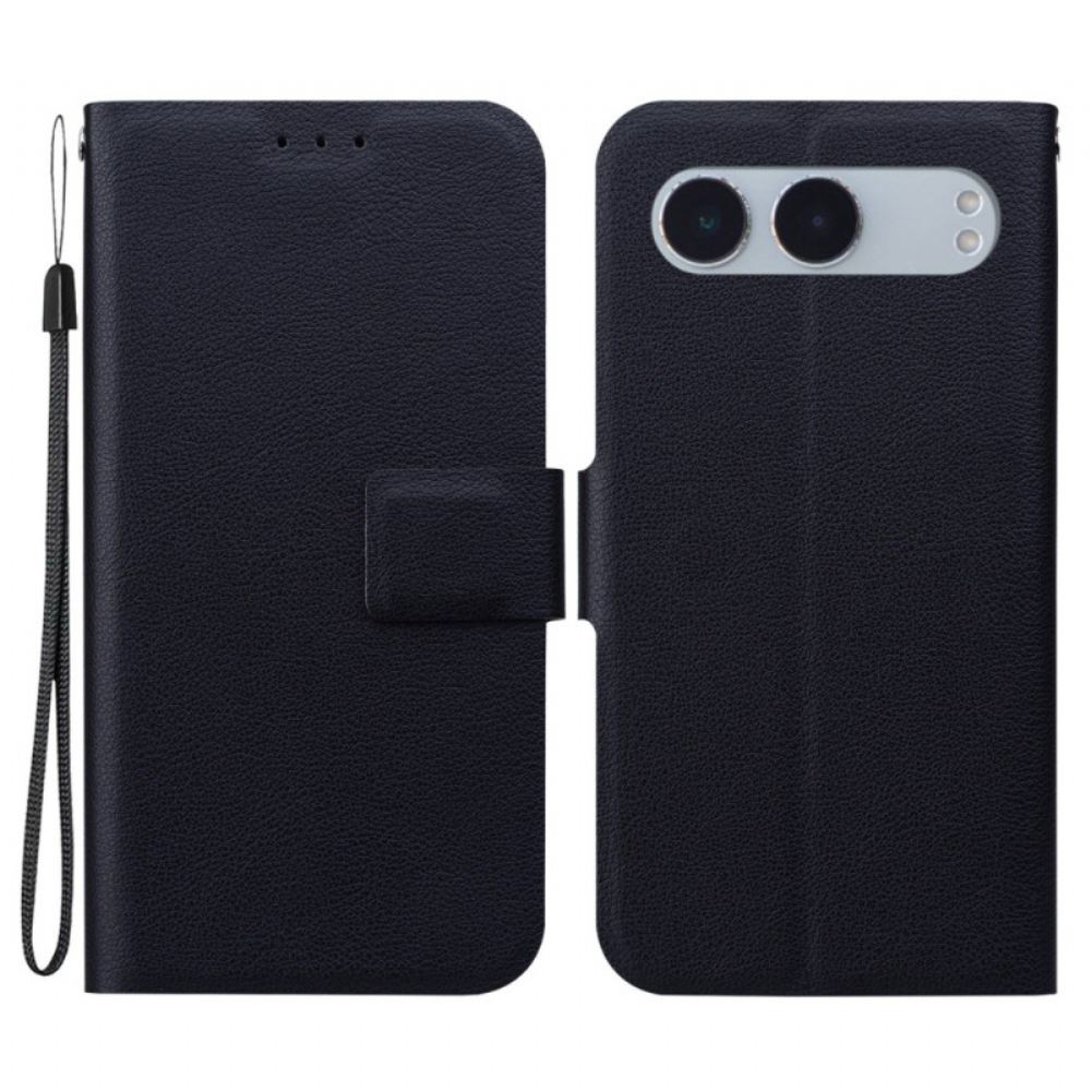 Kožený Kryt Na Oneplus Nord 4 Ultra Tenká S Páskem