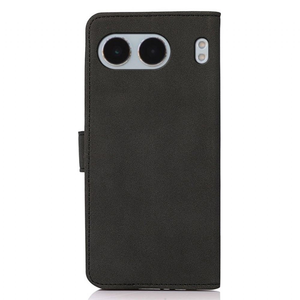 Kožený Kryt Oneplus Nord 4 Khazneh Semišový Efekt