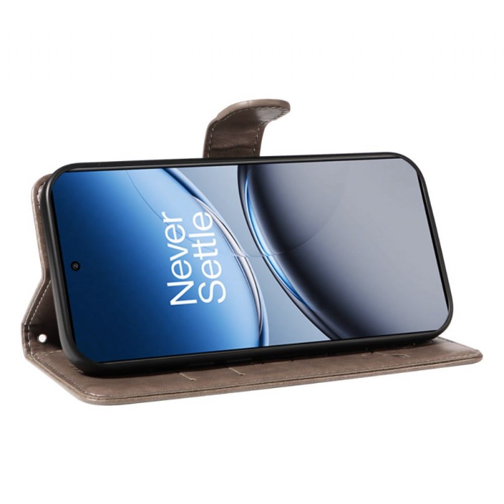 Kožený Kryt Oneplus Nord 4 Květinový Vzor