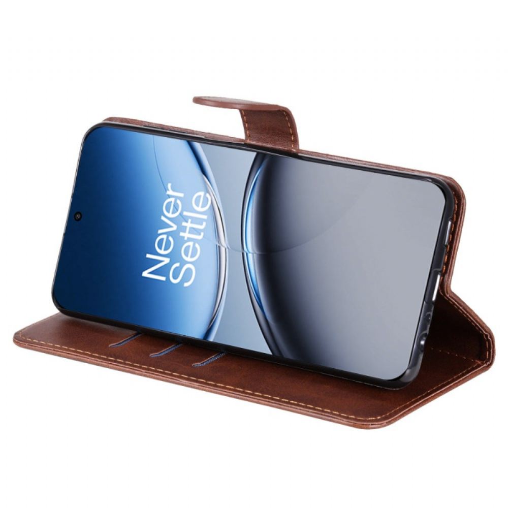 Kožený Kryt Oneplus Nord 4 Peněženka Na Zip