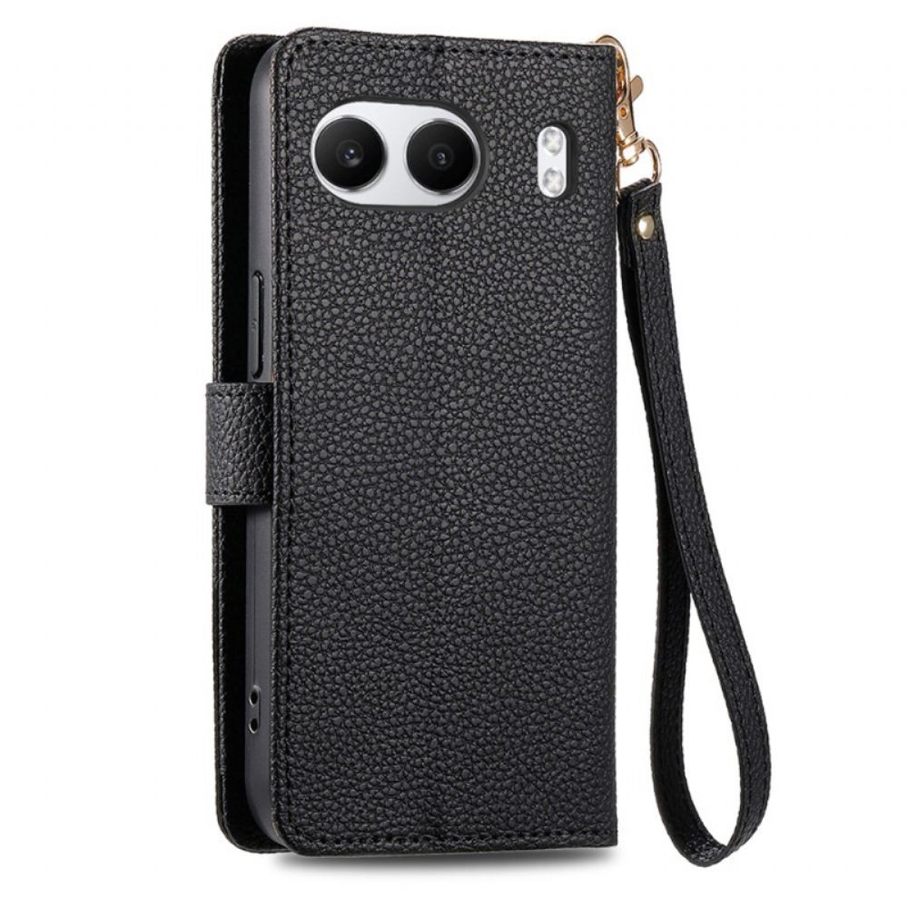 Kožený Kryt Oneplus Nord 4 Peněženka Se Srdíčkem A Rfid Blokováním