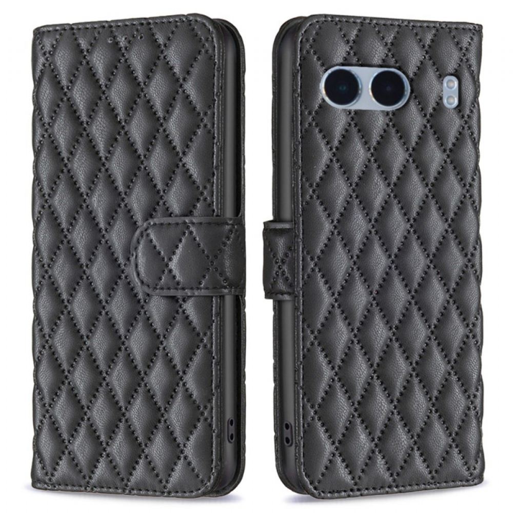 Kožený Kryt Oneplus Nord 4 Prošívaná Barva Binfen