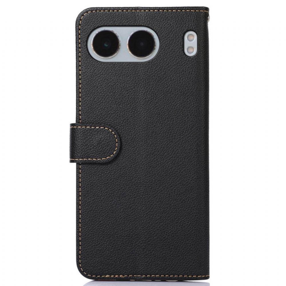 Peněženková Pouzdra Oneplus Nord 4 Kryty Na Mobil Dvoubarevná Khazneh