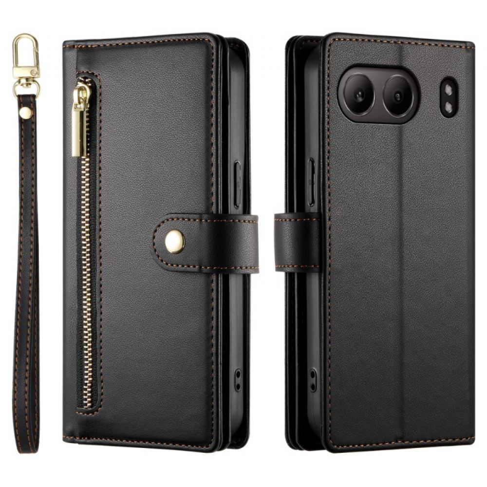 Peněženková Pouzdra Oneplus Nord 4 Kryty Na Mobil Peněženka S Páskem A Ramenním Popruhem