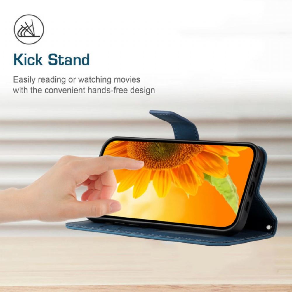 Peněženková Pouzdra Oneplus Nord 4 Kryty Na Mobil Potisk Slunečnic A Pásek