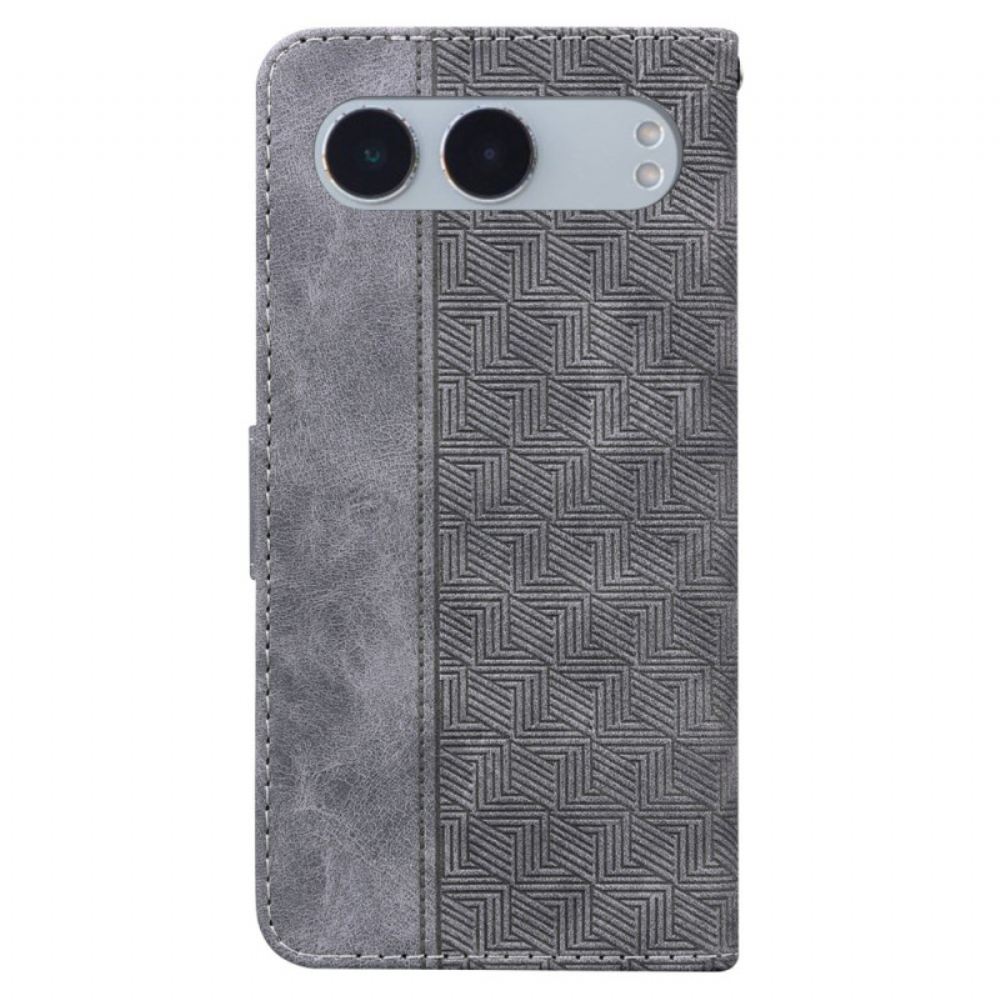 Peněženková Pouzdra Oneplus Nord 4 Kryty Na Mobil Tkaný Vzor
