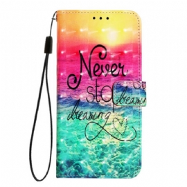 Peněženková Pouzdra Oneplus Nord 4 Nikdy Nepřestávej Snění