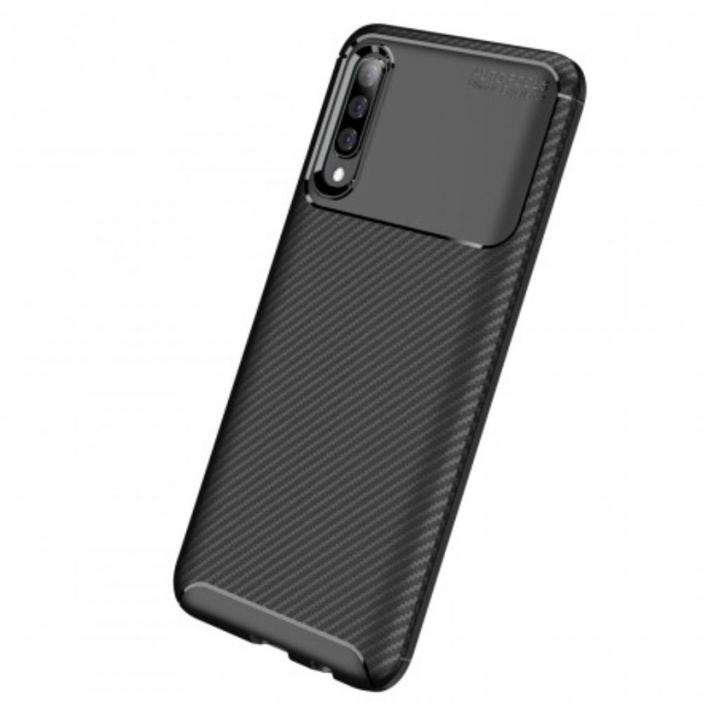 Kryty Na Mobil Na Samsung Galaxy A70 Flexibilní Textura Uhlíkových Vláken