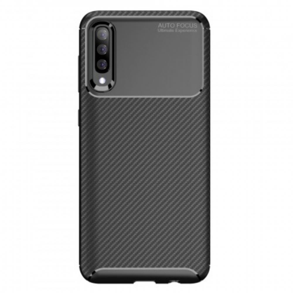 Kryty Na Mobil Na Samsung Galaxy A70 Flexibilní Textura Uhlíkových Vláken